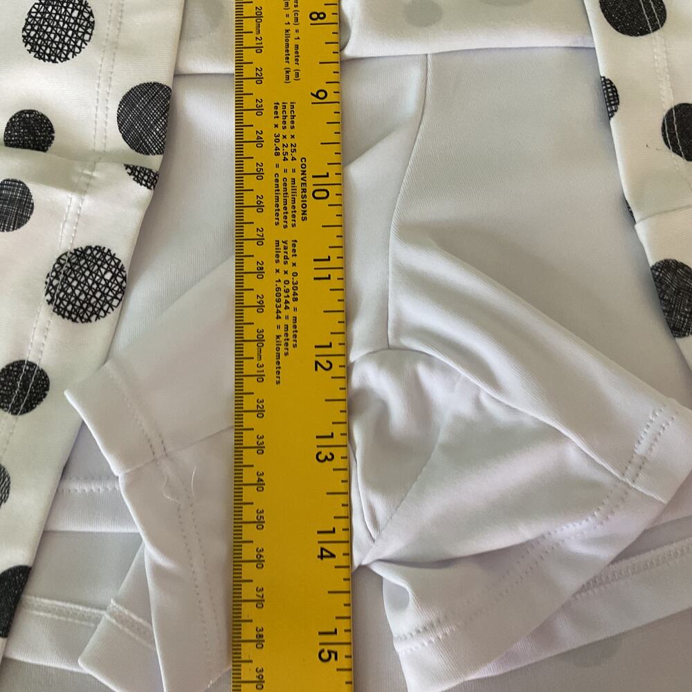 Coral Bay Golf Blouse and Skort Set White with Black Polka Dot Womens XL - Picture 15 of 16